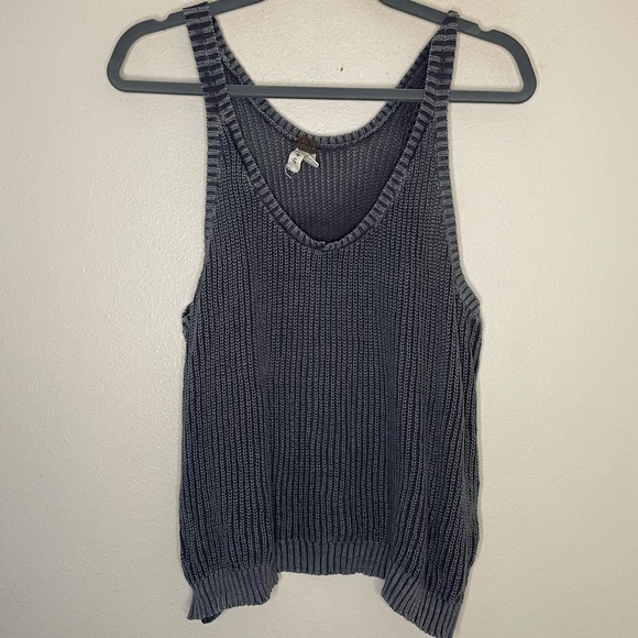 Free People Tops - Free People Knit gray free people sweater tank